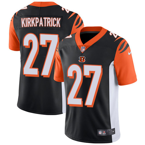 2019 men Cincinnati Bengals #27 Kirkpatrick black Nike Vapor Untouchable Limited NFL Jersey